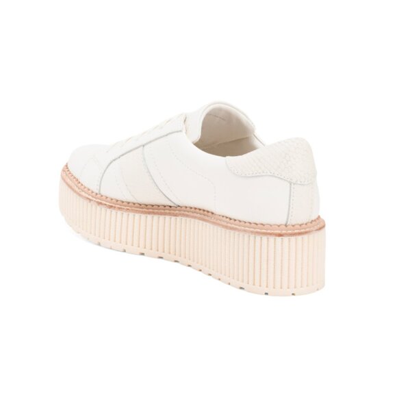 DOLCE VITA White Leather Leather Tiger Sneakers - Picture 2 of 2